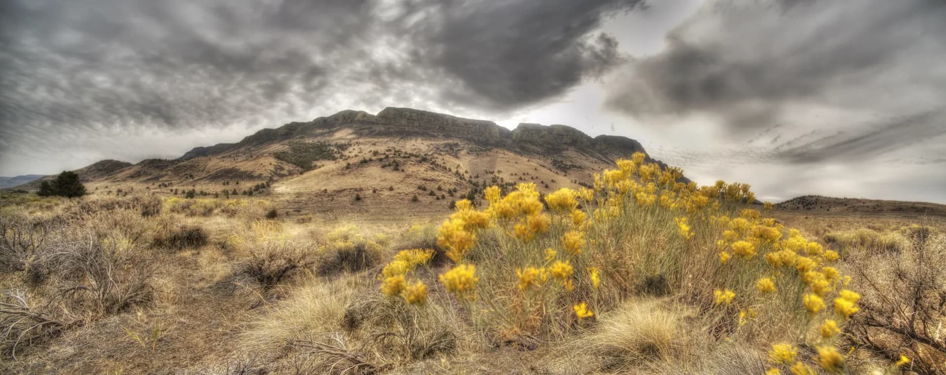Abert Rim escarpment panorama at Fremont-Winema National Forest, Oregon