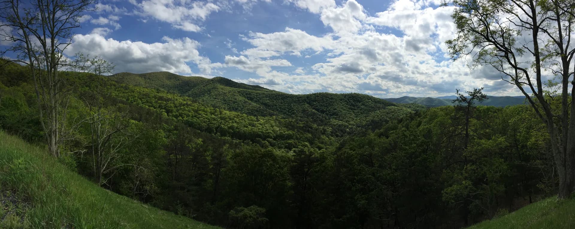 Shenandoah Mountain panorama in George Washington and Jefferson National Forests, Virginia
