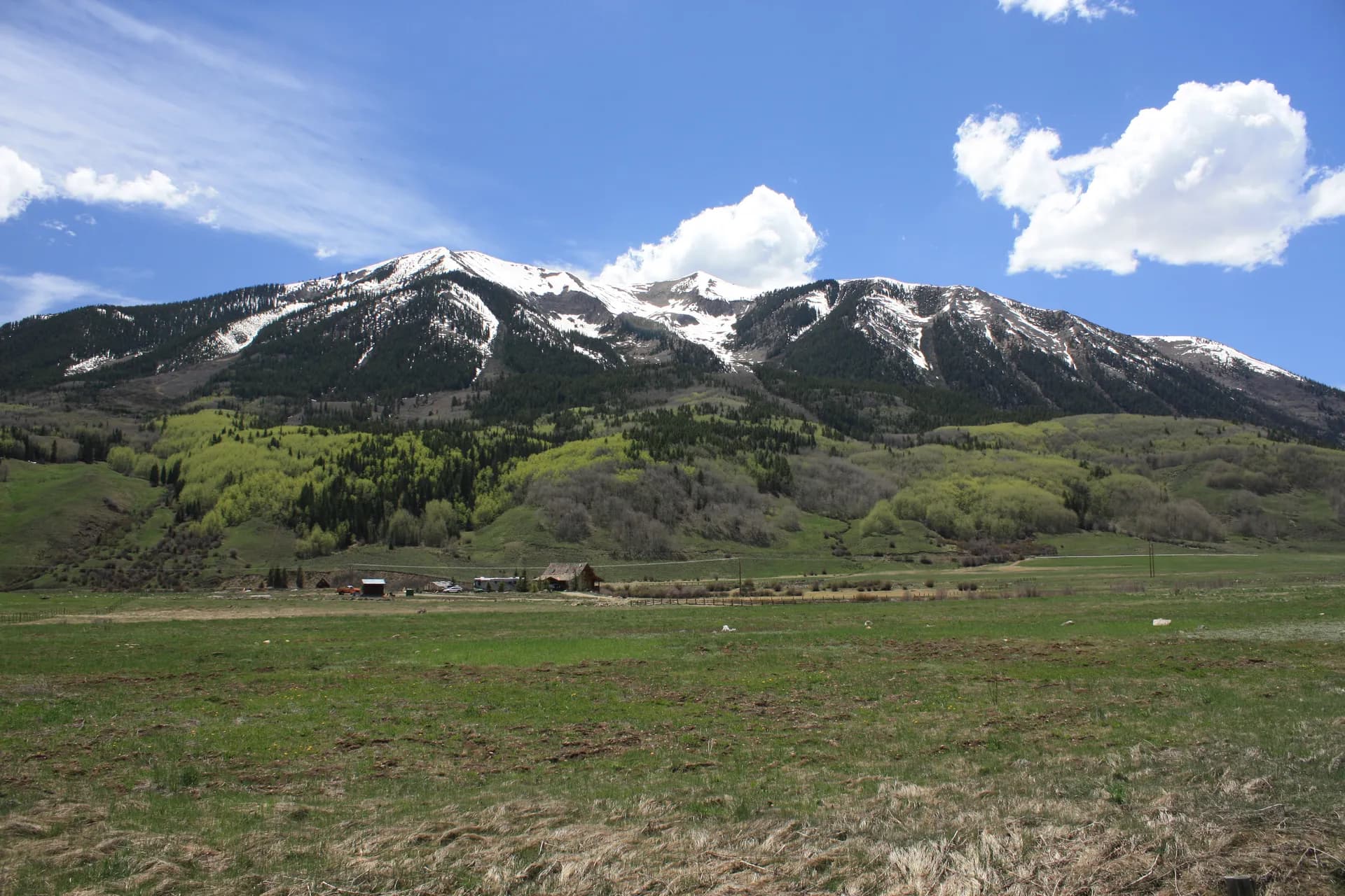Whetstone Mountain in the West Elk Mountains near Crested Butte in Gunnison National Forest, Colorado