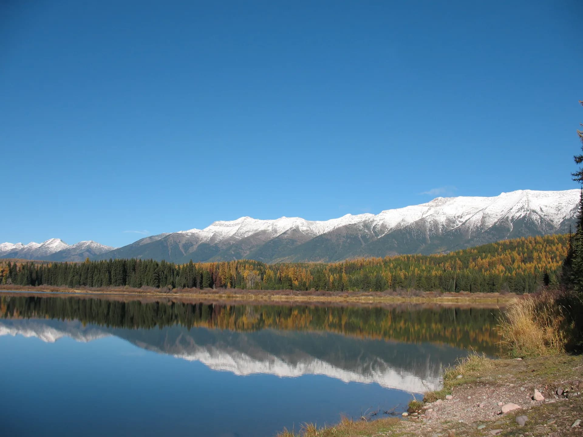 Rainy Lake in the Swan Mountains of Lolo National Forest, Montana