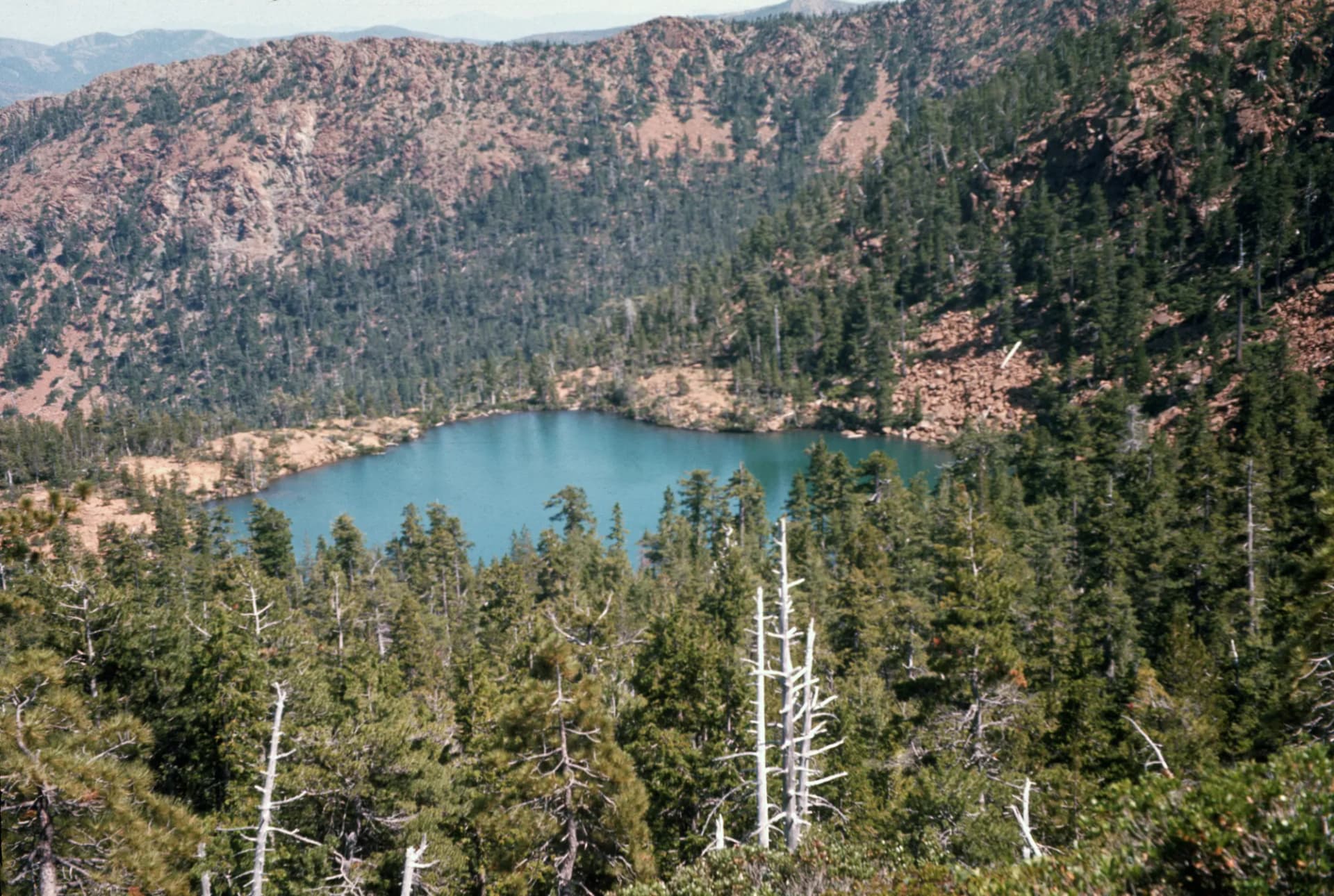 Babyfoot Lake nestled in the Kalmiopsis Wilderness, Rogue River-Siskiyou National Forest, Oregon