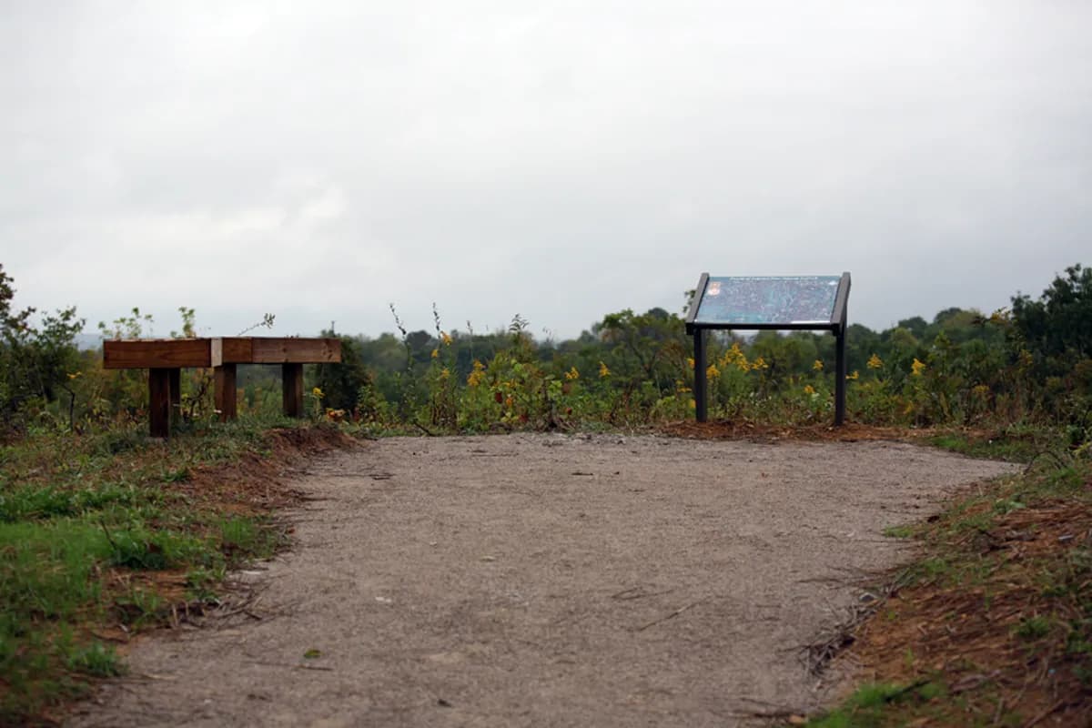 Forested ridge in Wayne National Forest, Ohio